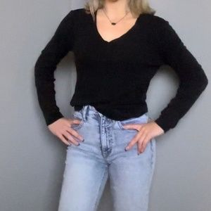 Long Sleeve Black Tee